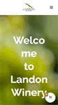 Mobile Screenshot of landonwinery.com